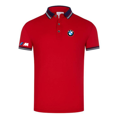 Polo BMW M Power Homme 2022 Piqué De Coton Col Contrasté Slim Fit